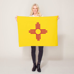 New Mexico State Flag Fleece Blanket