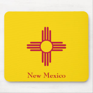 New Mexico State Flag Mouse Pad Customise Text