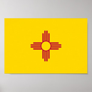 New Mexico State Flag Poster