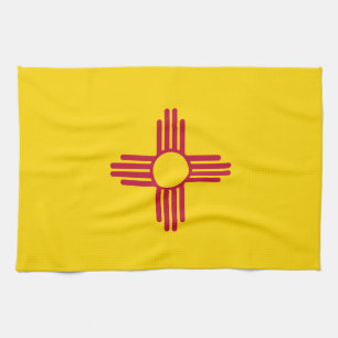 New Mexico State Flag Tea Towel