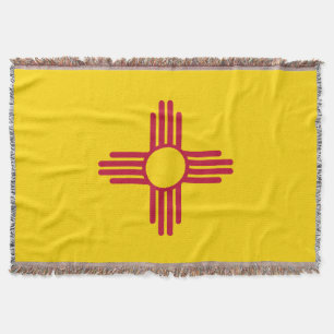 New Mexico State Flag Throw Blanket