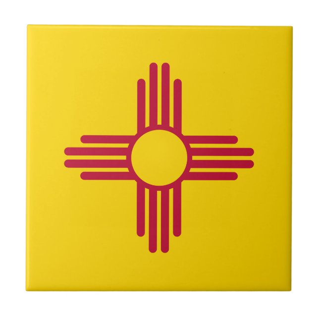 New Mexico State Flag Tile (Front)