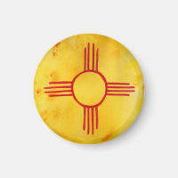 New Mexico State Flag Watercolor