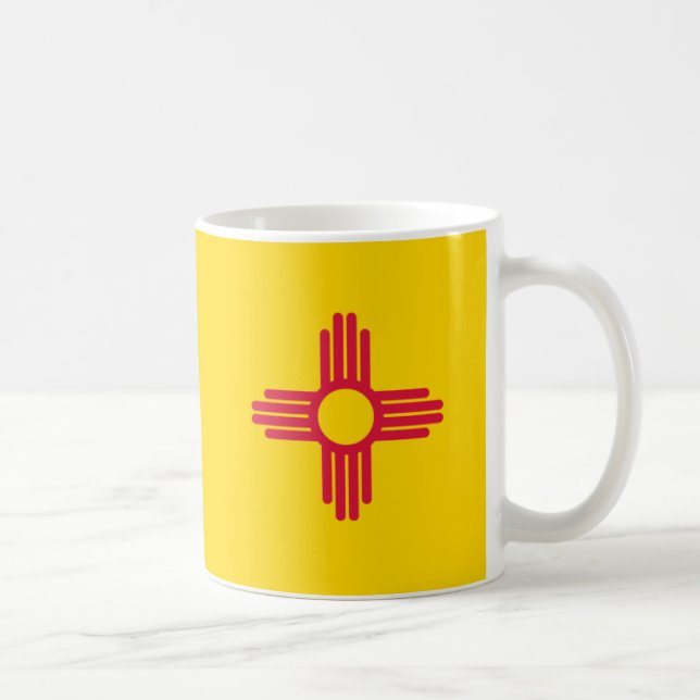 New Mexico State Flag Zia Sun Coffee Mug (Right)