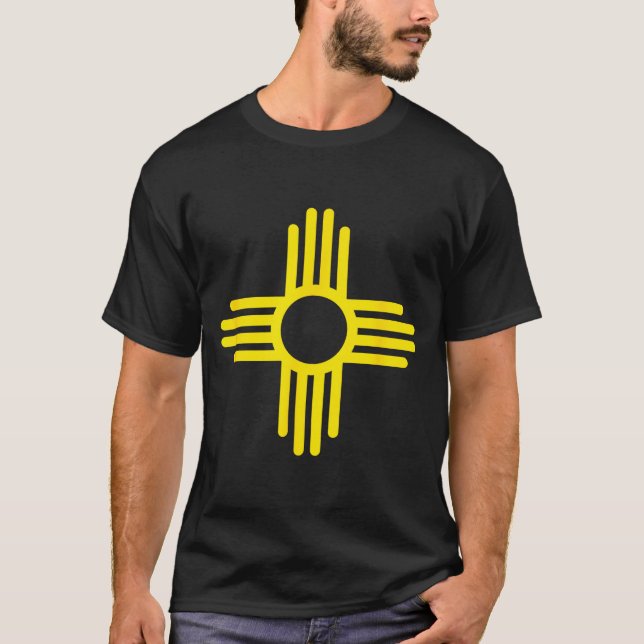 New Mexico State Flag Zia Symbol Flag  T-Shirt (Front)