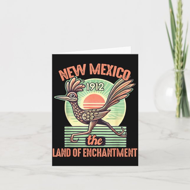 New Mexico State Land Of Enchantment Road Runner S Card (Front)