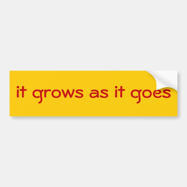 New Mexico State Motto Bumper Sticker (Front)