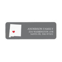 NEW MEXICO State | Moving Return Address Label