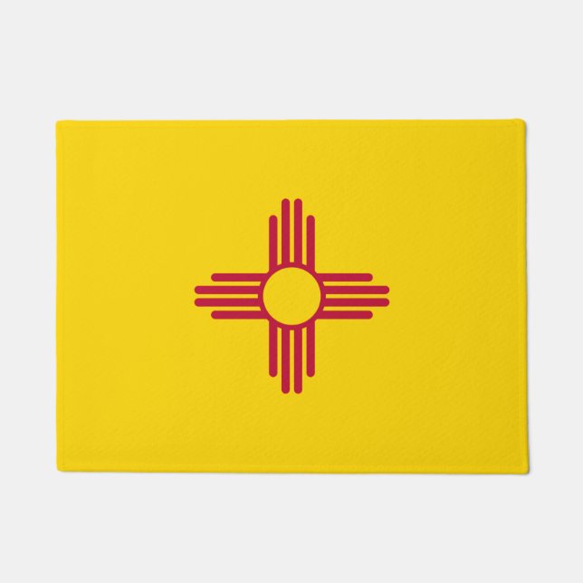 New Mexico State & New Mexico Flag /USA Doormat (Front)