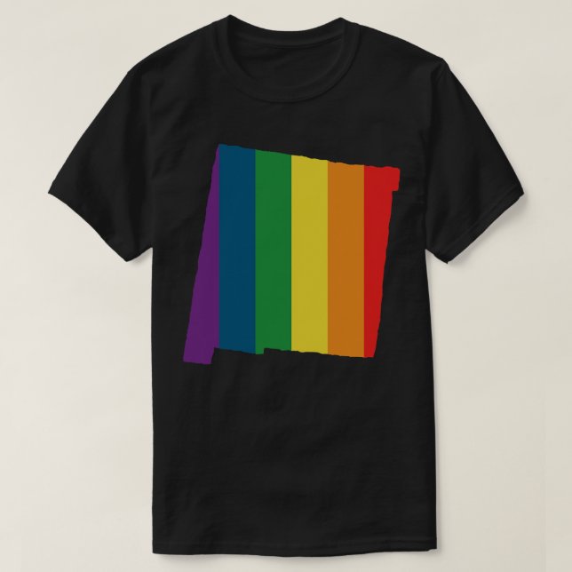 New Mexico State Rainbow T-Shirt (Design Front)