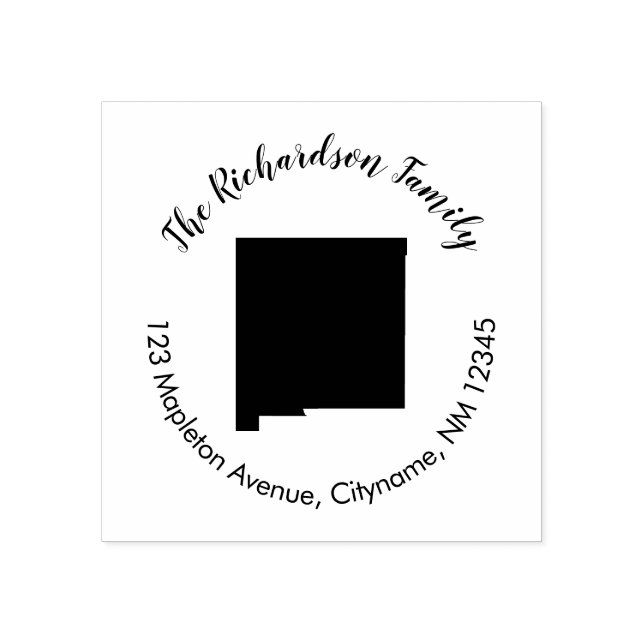 New Mexico state return address rubber stamp (Imprint)