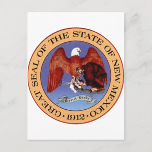 New Mexico State Seal Postcard