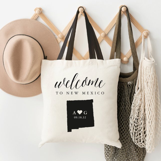 New Mexico State Silhouette Wedding Welcome Tote (Creator Uploaded)