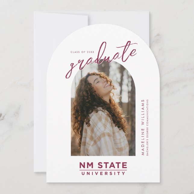 New Mexico State University Graduation Invitation (Front)