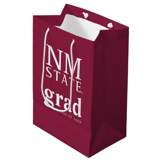 New Mexico State University Graduation Medium Gift Bag (Front Angled)