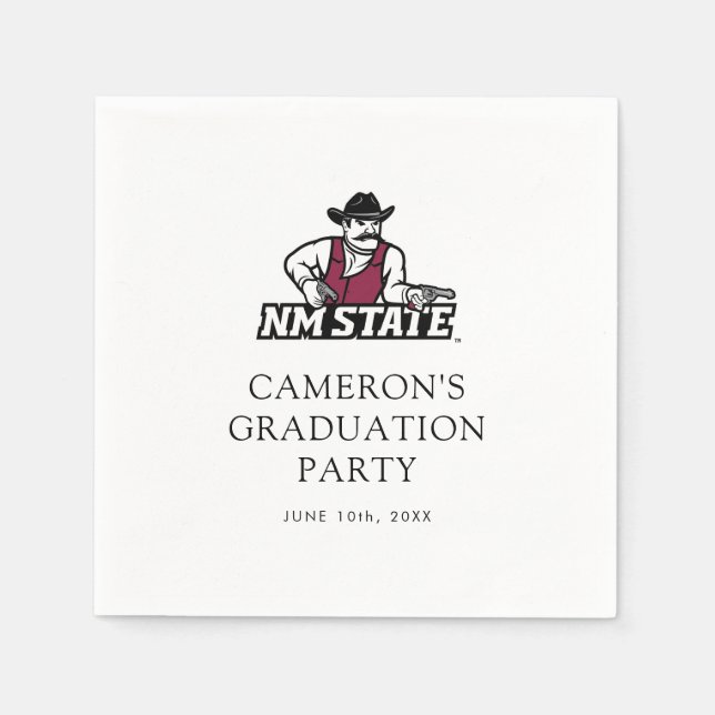 New Mexico State University Graduation Napkin (Front)