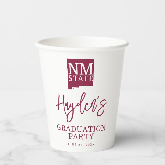 New Mexico State University Graduation Paper Cups (Front)