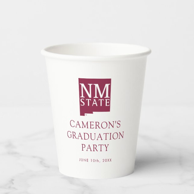 New Mexico State University Graduation Paper Cups (Front)