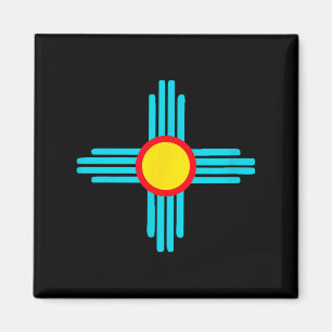 New Mexico State Zia Vintage Retro-modern Design  Magnet