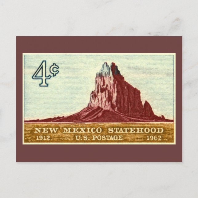 New Mexico Statehood Vintage Postcard (Front)