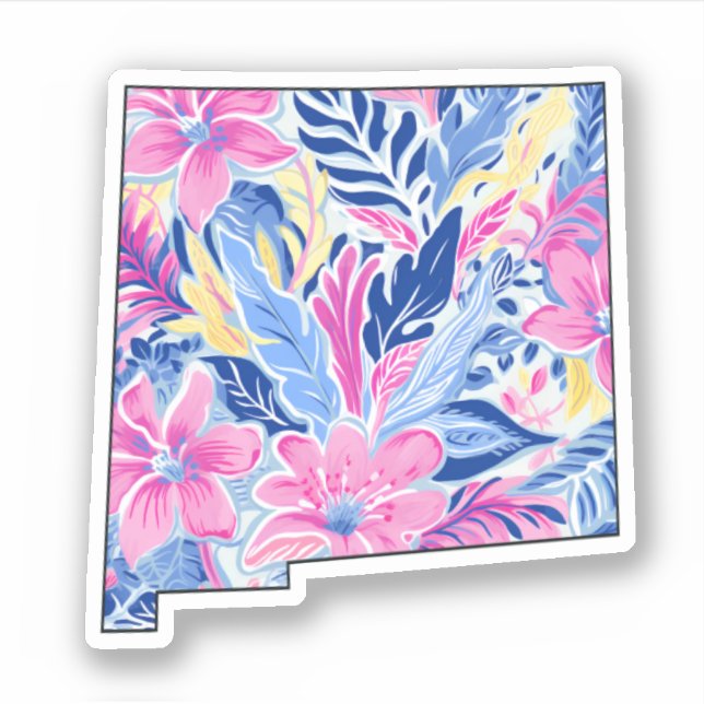 New Mexico - Summer Sticker - Lilly Inspired (Front)
