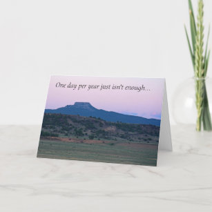New Mexico Sunset Landscape photo Father's Day Card