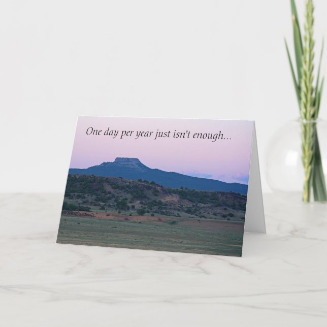 New Mexico Sunset Landscape photo Father's Day Card (Front)