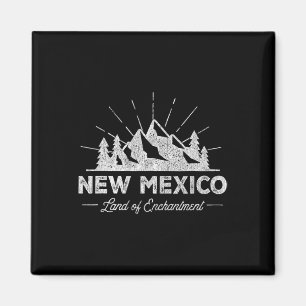 New Mexico T Shirt Vintage Nm Hiking Retro Tee Des Magnet