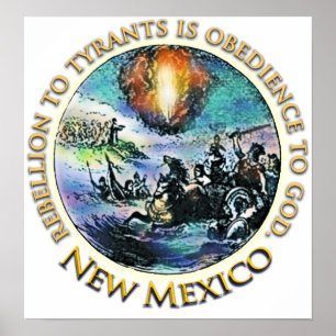 New Mexico Tea Party Poster