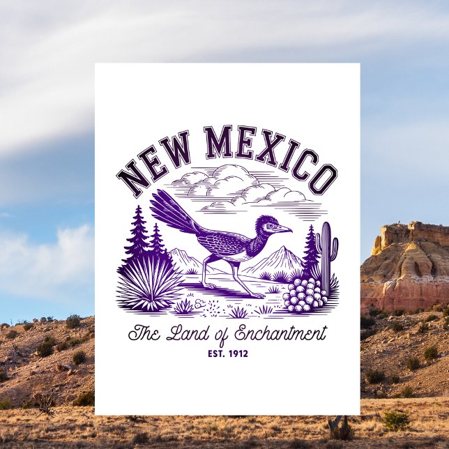 New Mexico The Land of Enchantment Est. 1912 Postcard (New Mexico)