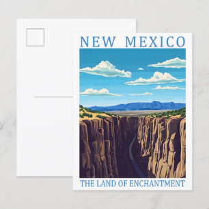 New Mexico the Land of  Enchantment USA Travel  Postcard