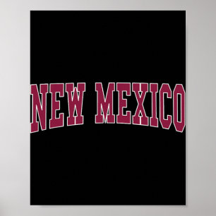 New Mexico - Throwback Design - Clic  Poster