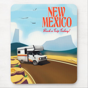 New Mexico Travel poster Mouse Mat