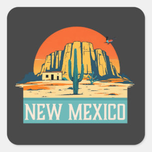 New Mexico United States of America Square Sticker
