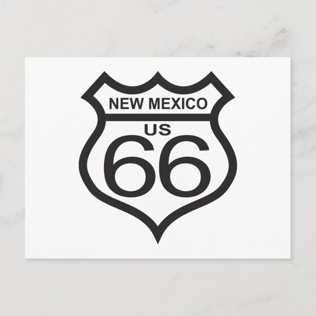 New Mexico US Route 66 Postcard (Front)