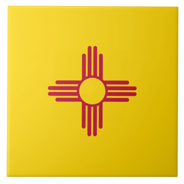 New Mexico (US State) Flag Tile (Front)