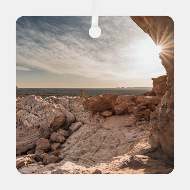 New Mexico - USA Metal Tree Decoration (Front)