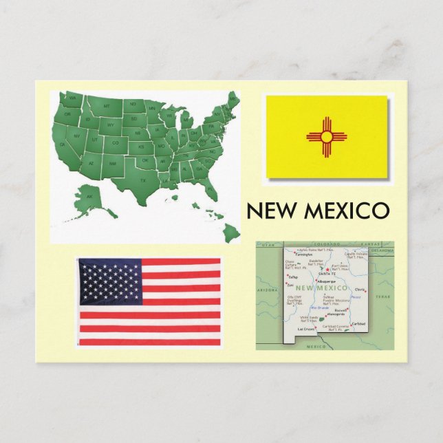 New Mexico, USA Postcard (Front)