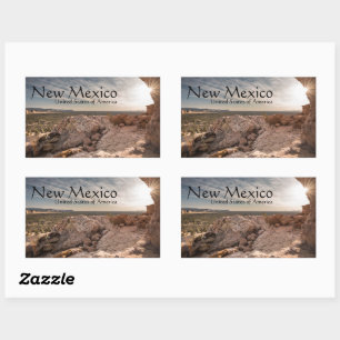 New Mexico USA Souvenir Rectangular Sticker