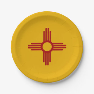 New Mexico Zai Sun Paper Plate