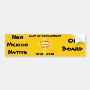 New Mexico - Zia Centennial Celebration Bumper Sticker