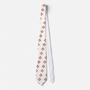 New Mexico Zia Fire Sun Tie