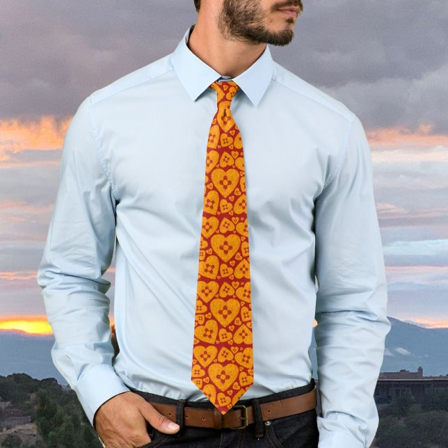 New Mexico Zia Heart Tie (Creator Uploaded)