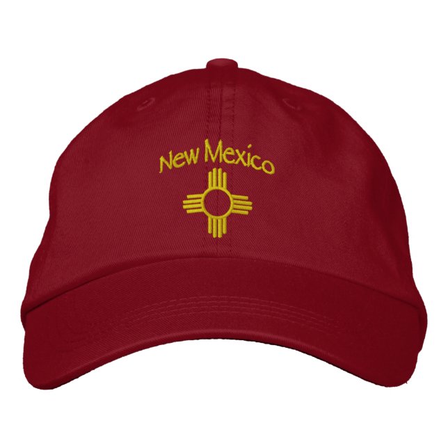 NEW MEXICO - ZIA (Sun) Embroidered Hat (Front)