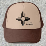 New Mexico Zia Sun Symbol Custom Hat Cap<br><div class="desc">New Mexico Zia Sun Symbol Custom Hat Cap add text</div>