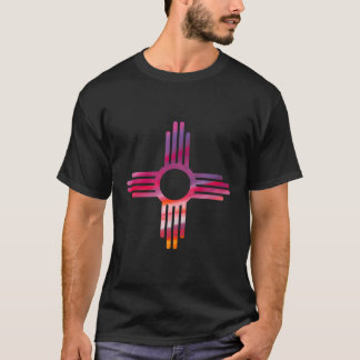 New Mexico Zia Symbol Art Print Hoodie T-Shirt