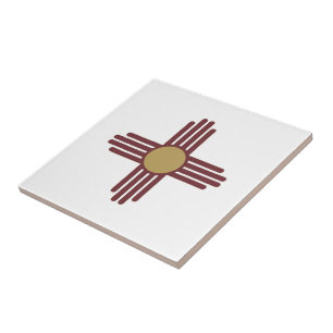 New Mexico Zia symbol Tile
