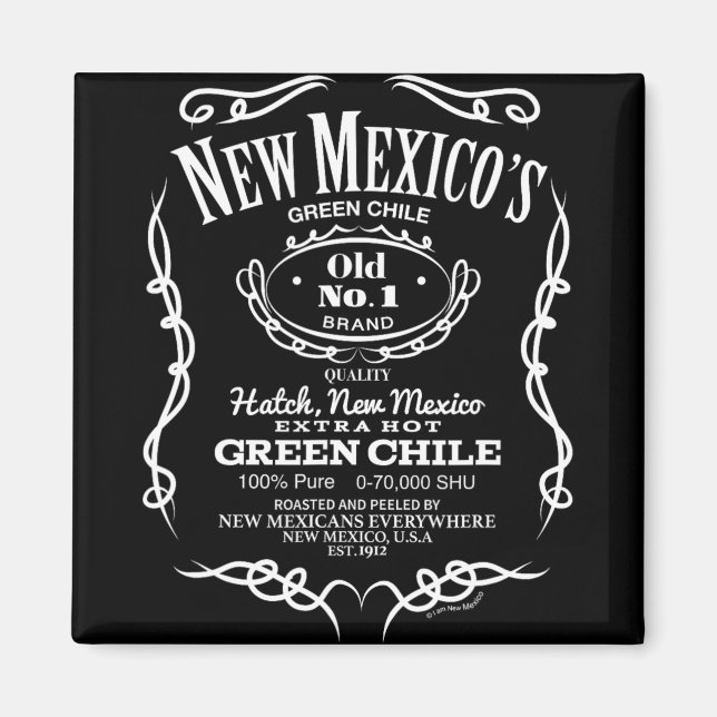 New Mexico's Old No. 1 Hatch Green Chile Novelty D Magnet (Front)