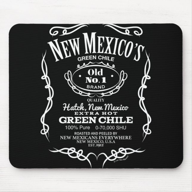 New Mexico's Old No. 1 Hatch Green Chile Novelty D Mouse Mat (Front)