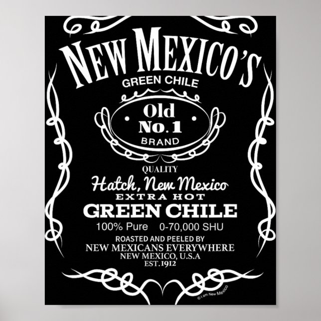 New Mexico's Old No. 1 Hatch Green Chile Novelty D Poster (Front)
